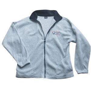 TEAM USA 2008 Women's Size Large Gray  Zip-Up Fleece Jacket
